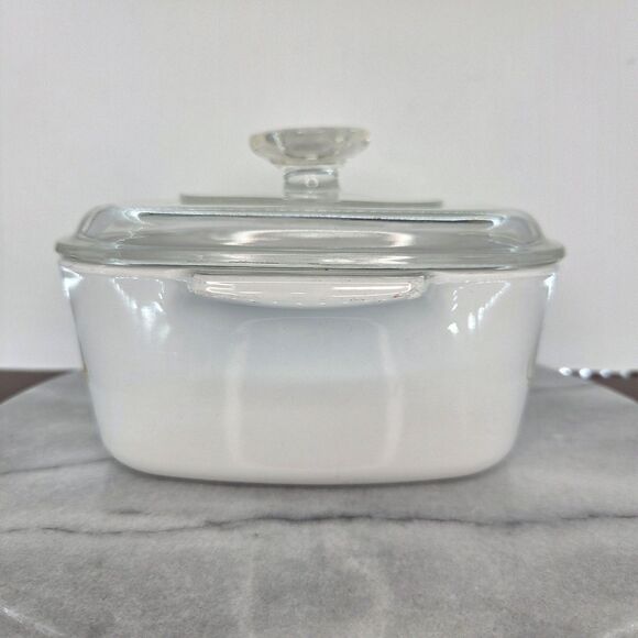 Vintage Corning Ware Wildflower A-1 1/2-B 1.5 Qt Casserole Square Dish USA Lid - Picture 7 of 16
